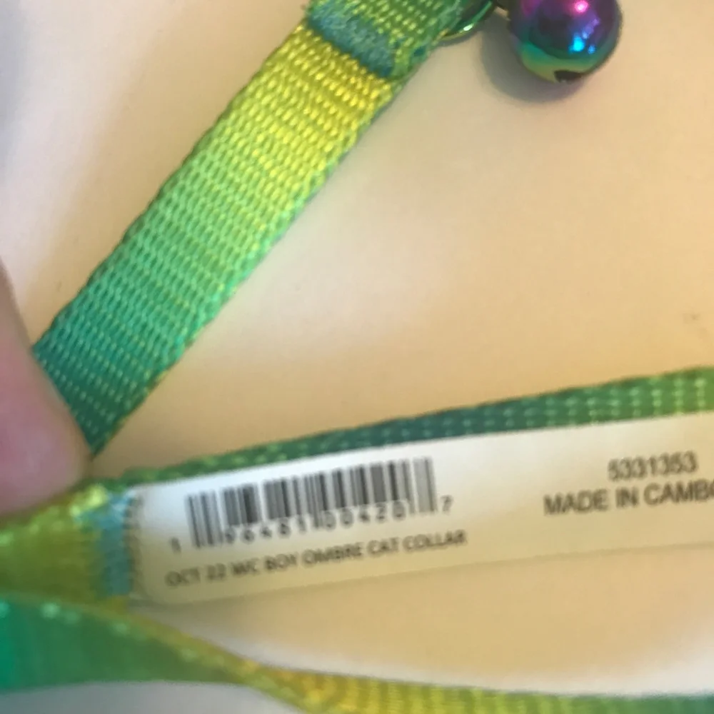 Whisker City 2 Easy Release Adult Cat Collars Adjustable Tie Dye & Green Ombré - Picture 12 of 12